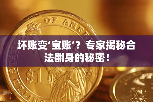 济南坏账变‘宝账’？专家揭秘合法翻身的秘密！
