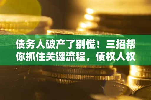 济南债务人破产了别慌！三招帮你抓住关键流程，债权人权益不再缩水