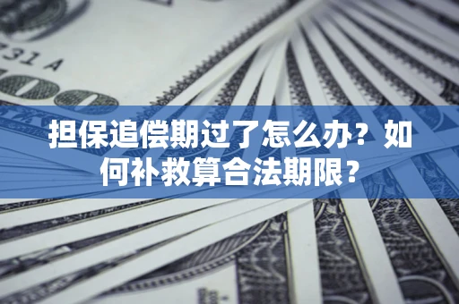 济南担保追偿期过了怎么办？如何补救算合法期限？