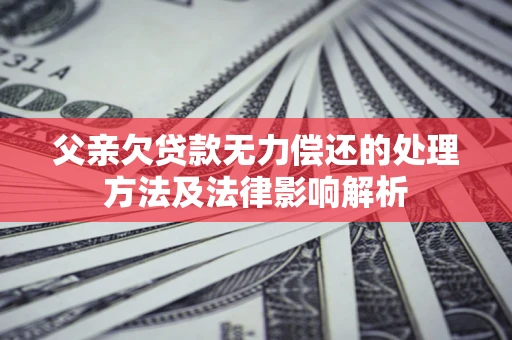 济南父亲欠贷款无力偿还的处理方法及法律影响解析