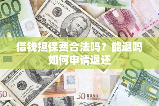 济南借钱担保费合法吗？能退吗如何申请退还