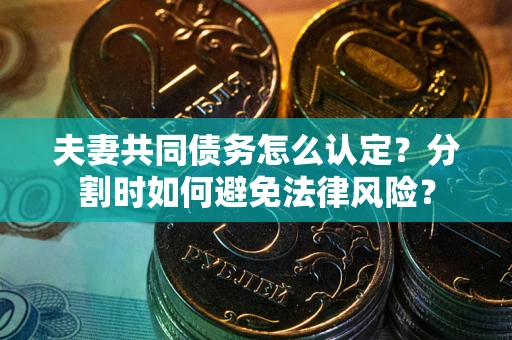 济南夫妻共同债务怎么认定？分割时如何避免法律风险？