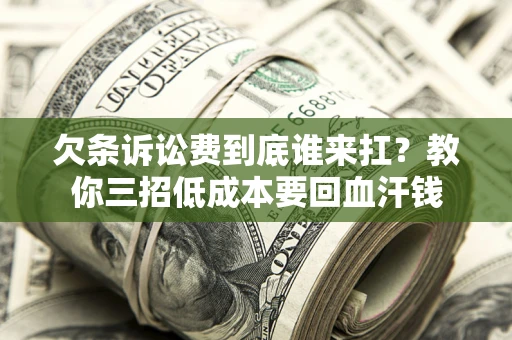 济南欠条诉讼费到底谁来扛？教你三招低成本要回血汗钱